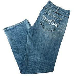 Cowgirl Tuff Don’t Fence Me In jeans 33x33 long